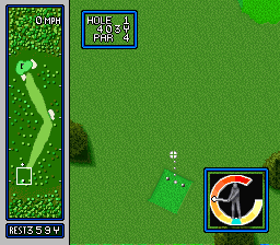 HAL's Hole in One Golf (Europe) In game screenshot